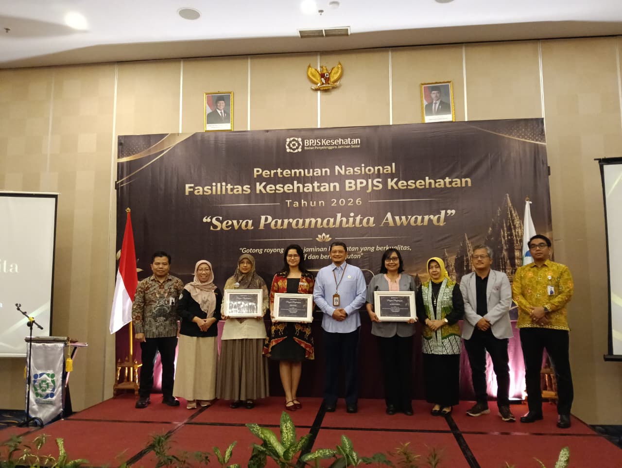 Penghargaan Faskes Terbaik dalam Pelayanan Program JKN Tingkat Kedeputian Wilayah VI Tahun 2026 Rumah Sakit Santa Elisabeth
